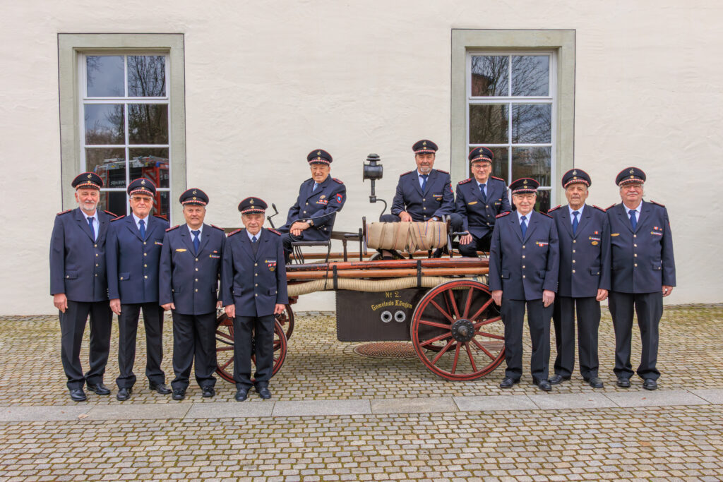 Gruppenfoto der Altersabteilung der Feuerwehr Köngen